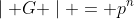 \mid G \mid = p^n