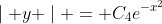 \mid y \mid = C_4e^{-x^2}