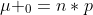 \mu _0=n*p