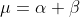 \mu=\alpha \beta