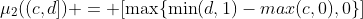 \mu_2((c,d]) = [\max\{\min(d,1)-max(c,0),0\}]