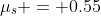 \mu_s = 0.55