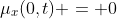 \mu_x(0,t) = 0