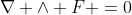 \nabla \wedge F =0