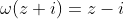 \omega(z+i)=z-i