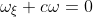 \omega_{\xi}+c\omega=0