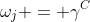 \omega_j = \gamma^C