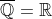 \overline{\mathbb{Q}}=\mathbb{R}