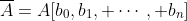 \overline{A}=A[b_0,b_1, \cdots, b_n]
