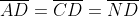 \overline{AD}=\overline{CD}=\overline{ND}