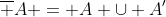 \overline A = A \cup A'