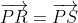 \overrightarrow{PR}=\overrightarrow{PS}