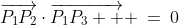 \overrightarrow{P_1P_2}\cdot\overrightarrow{P_1P_3  } \:=\:0
