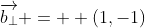 \overrightarrow{b_{\perp}} =  (1,-1)