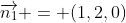 \overrightarrow{n_1} = (1,2,0)