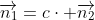 \overrightarrow{n_1}=c\cdot \overrightarrow{n_2}