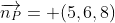 \overrightarrow{n_P}= (5,6,8)