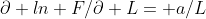 \partial ln F/\partial L= a/L