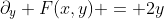 \partial_y F(x,y) = 2y