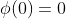 \phi(0)=0