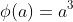 \phi(a)=a^3