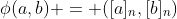 \phi(a,b) = ([a]_n,[b]_n)