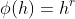 \phi(h)=h^r