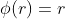 \phi(r)=r