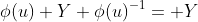 \phi(u) Y \phi(u)^{-1}= Y