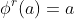 \phi^r(a)=a