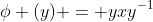 \phi (y) = yxy^{-1}