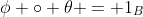 \phi \circ \theta = 1_B