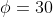 \phi=30