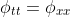\phi_{tt}=\phi_{xx}