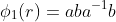 \phi_1(r)=aba^{-1}b