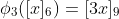 \phi_3([x]_6)=[3x]_9