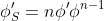 \phi_S'=n\phi'\phi^{n-1}