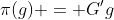 \pi(g) = G'g