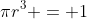 \pi{r^3} = 1