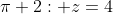 \pi 2: z=4