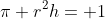 \pi r^2h= 1