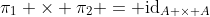 \pi_1 \times \pi_2 = \mathrm{id}_{A \times A}