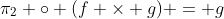 \pi_2 \circ (f \times g) = g