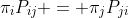 \pi_iP_{ij} = \pi_jP_{ji}