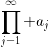 \prod_{j=1}^\infty a_j