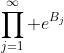 \prod_{j=1}^\infty e^{B_j}