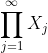 \prod_{j=1}^{\infty}X_j