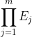 \prod_{j=1}^{m}E_j