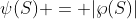 \psi(S) = |\wp(S)|