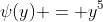 \psi(y) = y^5